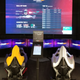 The F1 racing simulator at Puma's New York store